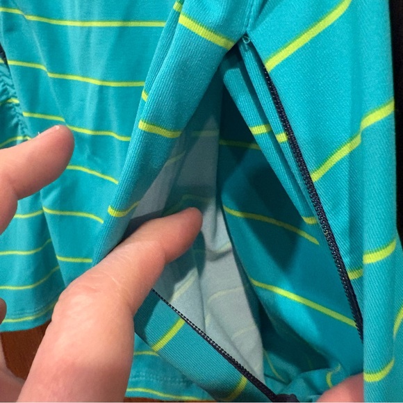 Title Nine by Carve Designs $82 Striped Sun Shirt Full Zip Jacket XL w/ pockets! - Picture 5 of 7